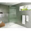 Gaia 34 in. x 78 in. Frameless Fluted Single Fixed Shower Panel-1302097170