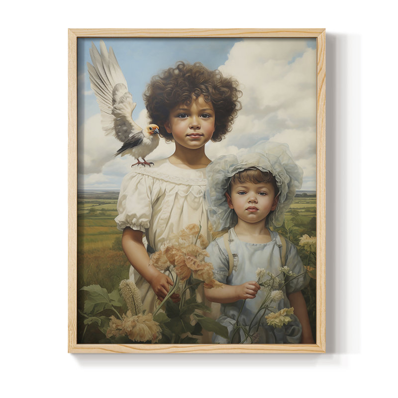 «Religious Series CDxxxii», reproduction encadrée - bois massif, H 21 po x l 17 po, Naturel