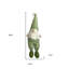 Sculpture de table 30 "en tissu vert et blanc
