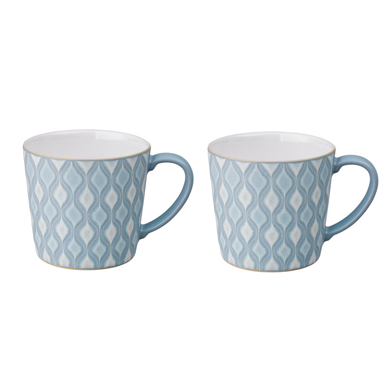 Denby Impression Large Mugs, Blue