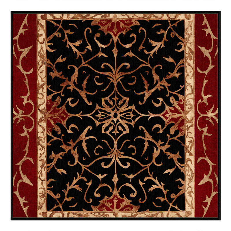Empire Scroll Rug, Square 8'