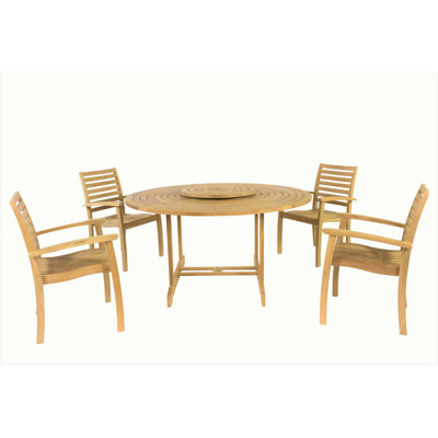 Outdoor - Piece Teak Dining Set