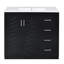 Ensemble de meuble-lavabo 36 po avec lavabo en céramique, armoire de rangement en bois massif, ensemble de meuble-lavabo autoportant avec 3 tiroirs et portes à fermeture douce,-108577764
