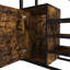 Full-Size Loft Bed with Desk, Wardrobe, and Built-In Staircase - Heavy Metal Frame, Storage Rack, and Charging Station for Adults and Teens