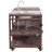 75.4" Outdoor Kitchen Island with Sink, Solid Wood Outdoor Grill Cart for XL Green Egg Grills, Rolling Outdoor Bar Cart with Stainless Steel Top, for Pizza Prep & BBQ-1072035679
