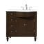 Davian Single Bathroom Vanity with Marble Top-33584383