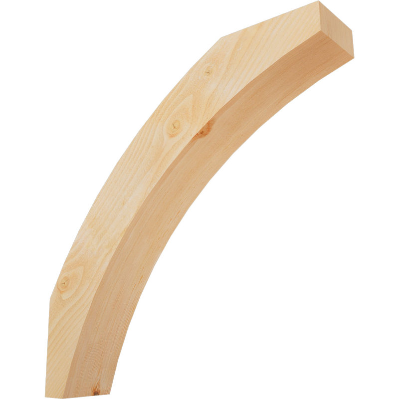Genouillère Thorton, Sapin Douglas de 6 po (sciage brut), 30 po X P 30 po H