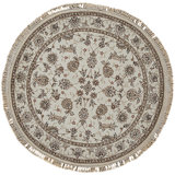 High-Quality Hand-Knotted Ivory Area Rug