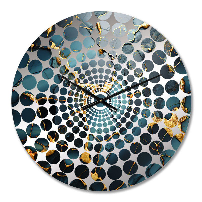 Gunveig - Horloge murale abstraite en marbre, Petit