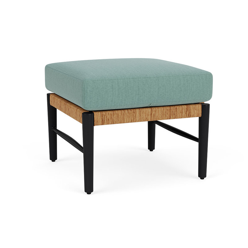 Galloway Outdoor Ottoman Patio Ottoman, Loveboat Mint