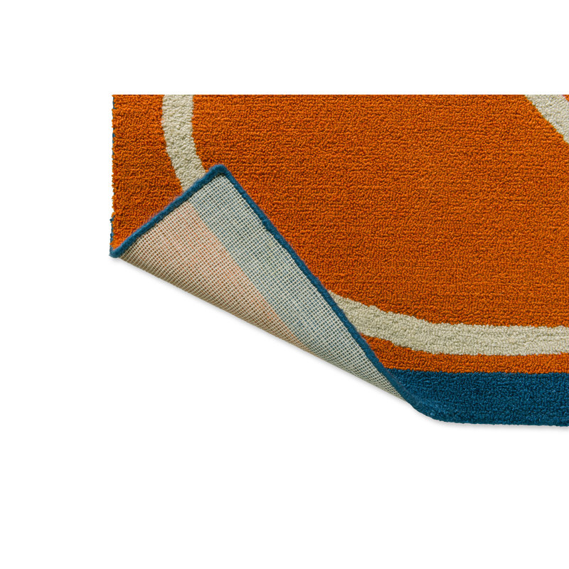 Linear Stem Hand Tufted Floral Area Rug, Rectangle 4'7" x 6'6"