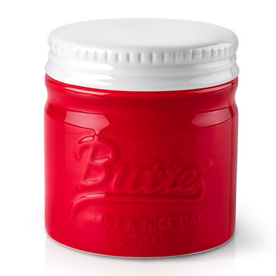 Pot à beurre rouge 3,5 pouces