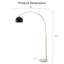 Lampe sur pied arquée 80 po Poyen-1775932227-1775995682
