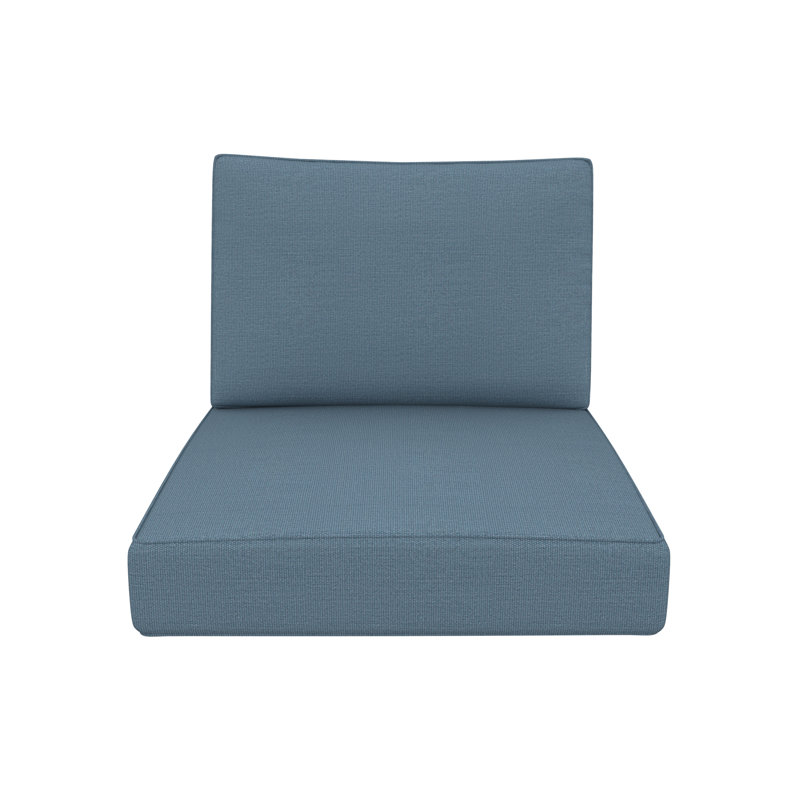 Outdoor Sunbrella Lounge Chair Cushion, Spectrum Denim Sunbrella®