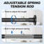 Tringle à rideau de douche réglable à ressort en acier inoxydable, sans perçage, résistante à la rouille et durable, facile à installer pour la salle de bain, le placard et la fenêtre-113031897