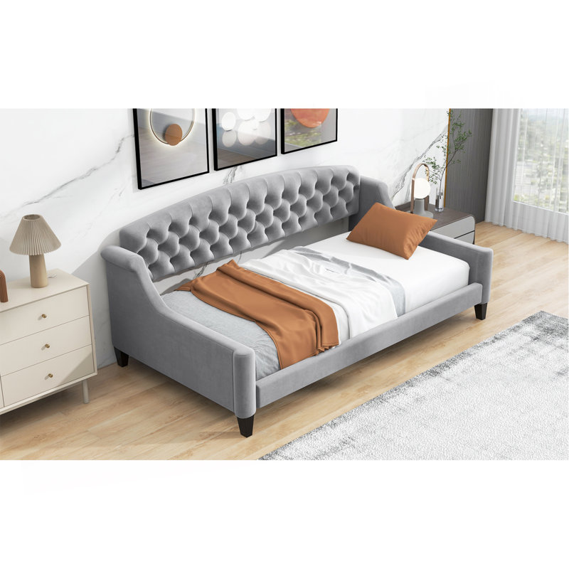 Lit de jour Modern Luxury, Lit simple, Gray