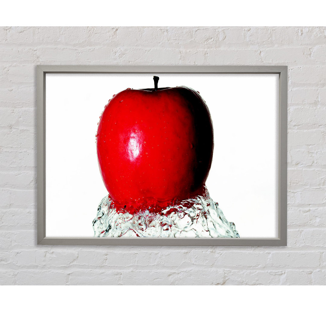 Red Apple Wave - Einzelner Bilderrahmen Kunstdrucke auf Leinwand