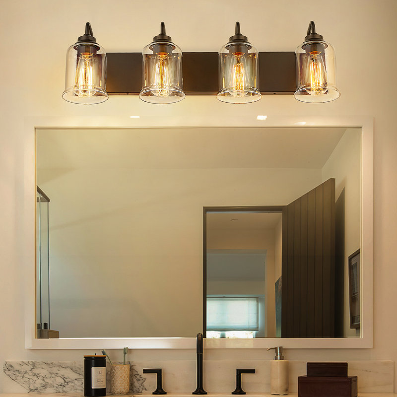 Lundell 4 - Light Dimmable Vanity Light, Oil Rubbed Bronze