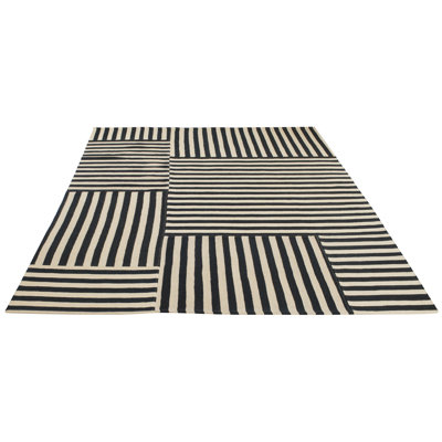 Ralph Lauren Canyon Stripe Patch Wool Striped Rug