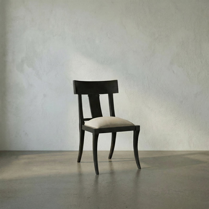 Athena Upholstered Dining Chair, Pale