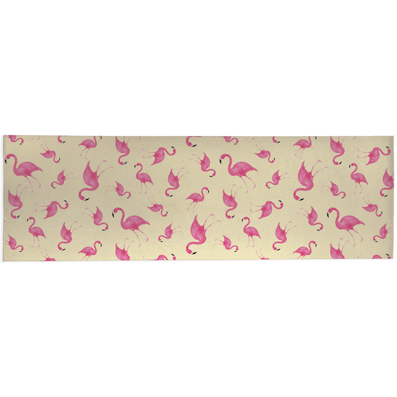 Tapis d'extérieur Summer Flamingo, Tapis de couloir 2 pi 6 po x 8 pi