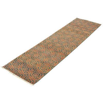 Devisha One-of-a-Kind 2'8" X 9'9" New Age Runner Wool Area Rug in