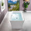 Baignoire de trempage autoportante rectangulaire en acrylique 67 po. X 31,5 po.-50736665