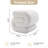 Teddy Fabric Ottoman Makeup Stool Footstool,Ivory-841518537