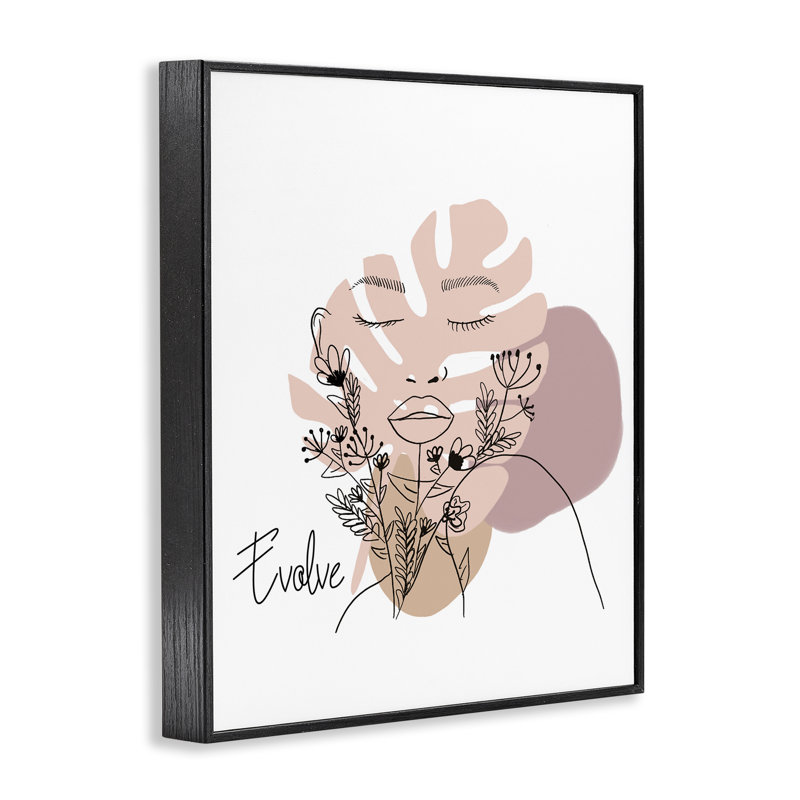 Evolve Boho Portrait, estampe numérique par Chen Alyesh, Giclée encadrée noir minuit, H 14 po x l 11 po