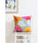 Floral Cotton Blend Reversible Throw Pillow