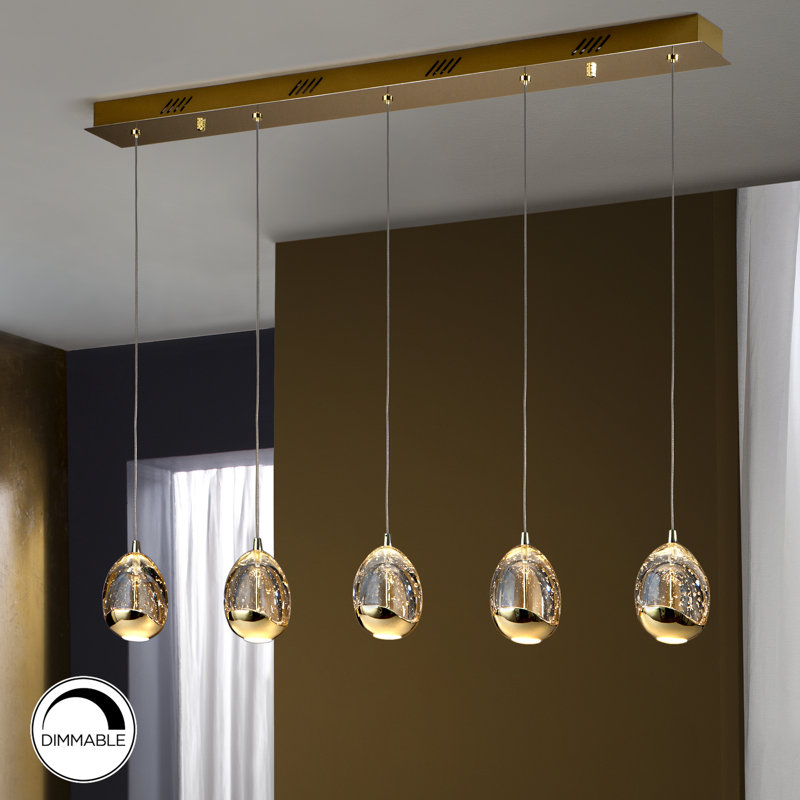 Neher 5 - Light Golden LED Kitchen Island Pendant