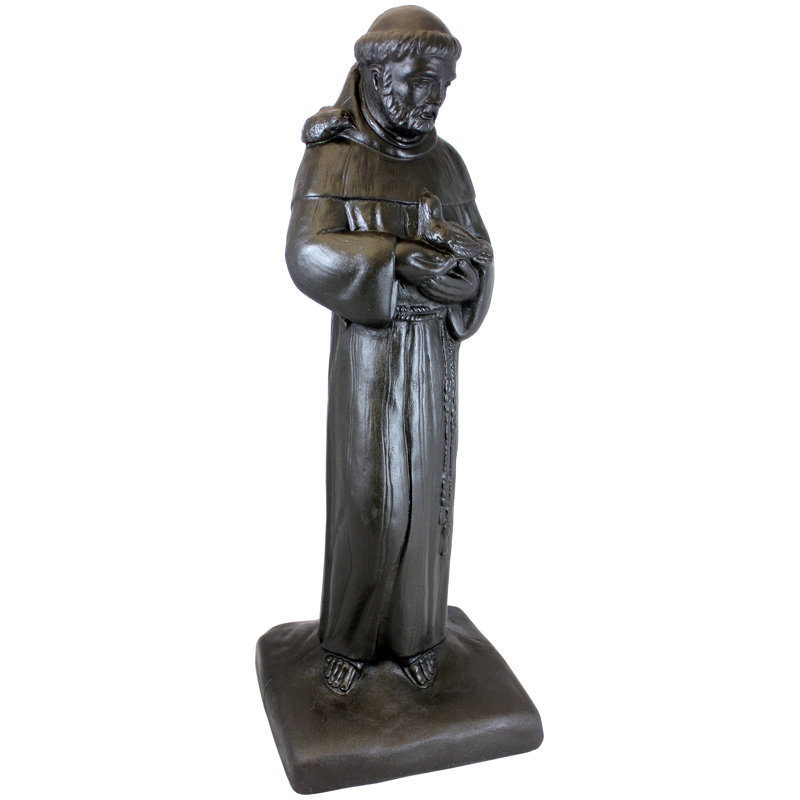 Statue saint francis Klatt, Bronze