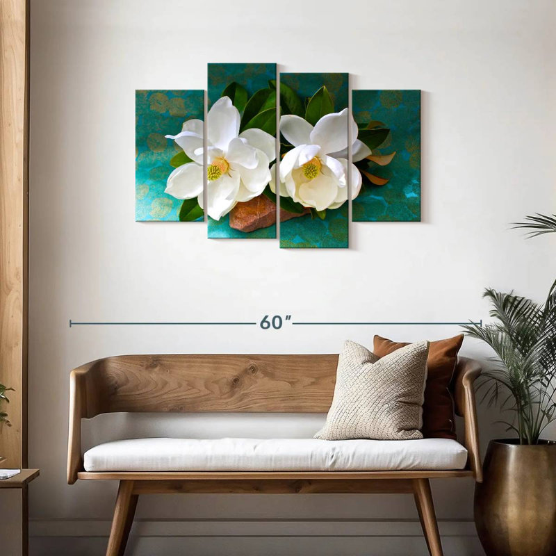 Magnolias blancs Harnek, H 27 po x l 43 po