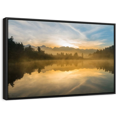 «Lake Matheson Sunset View», reproduction sur toile