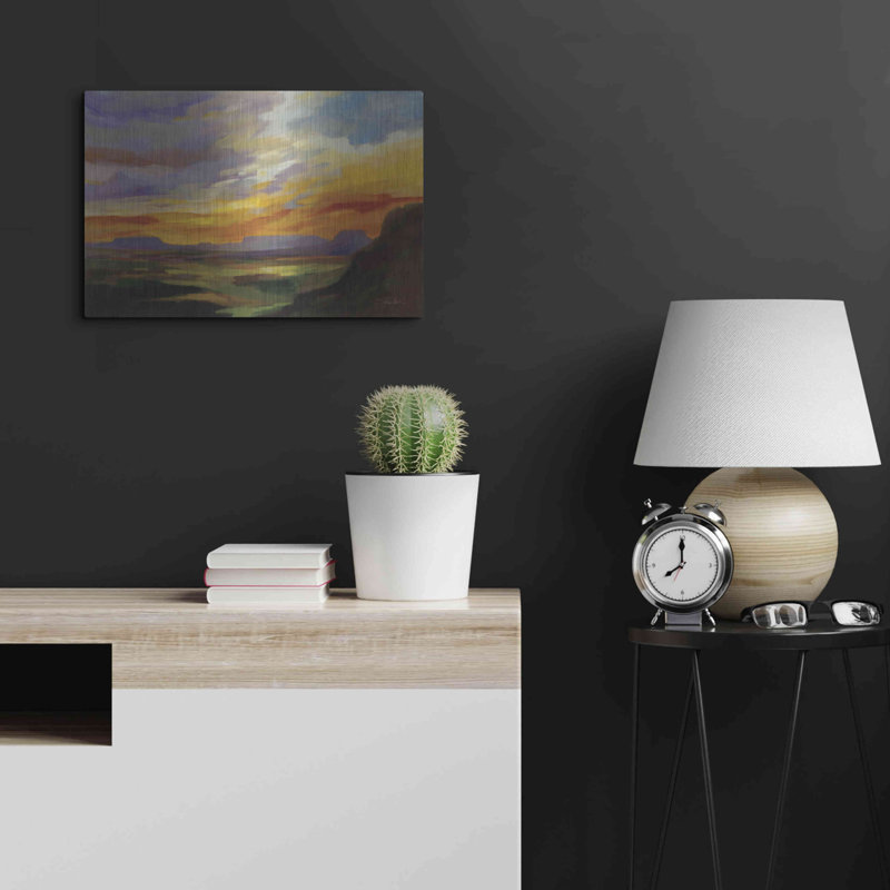Brayden Studio® «Sonoran Desert Sunset» par Silvia Vassileva, art mural en métal, H 16 po x l 24 po