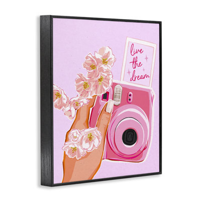 Live The Dream Camera Framed Giclee, design by Ziwei Li
