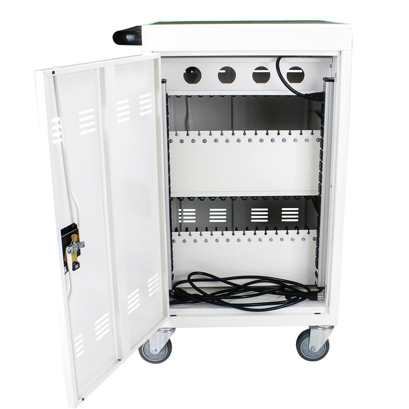 Lanieya Cart Mobile Charging Cart and Cabinet for Tablets Laptops Rolling Cart