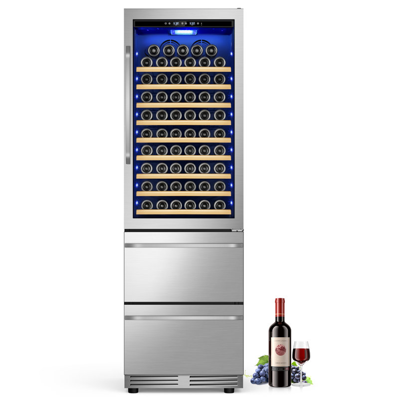 23.5'' Freestanding/built-in 110 Bottle And 165 Can Wine & Beverage Refrigerator