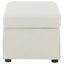 Repose-pieds avec rangement relevable hydraulique Merced Beige