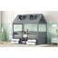 Structure de lit simple en bois-760295816
