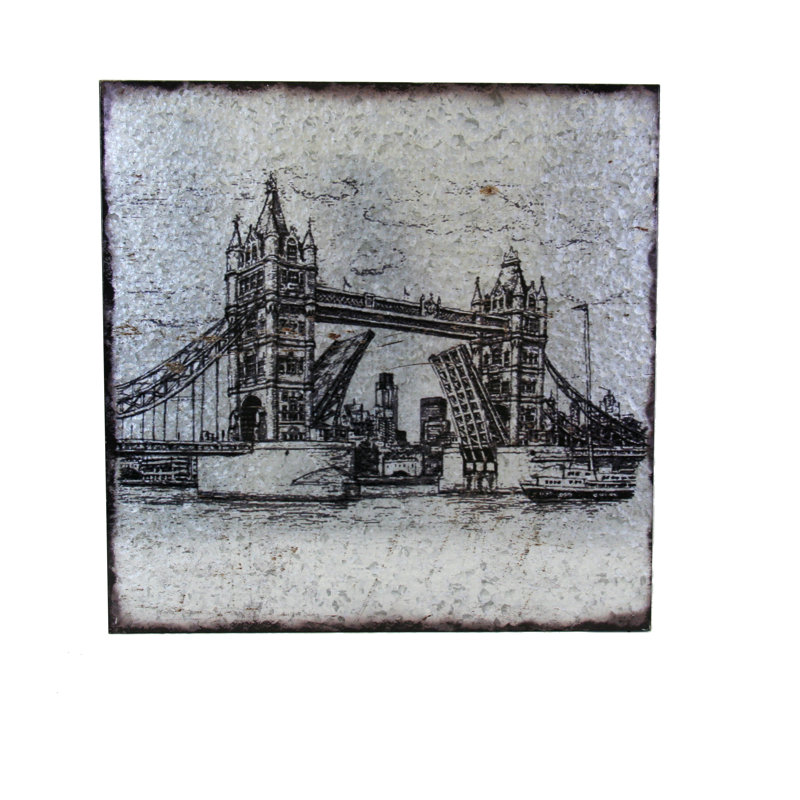 Traditional Buildings & Architecture Wall Decor on Metal