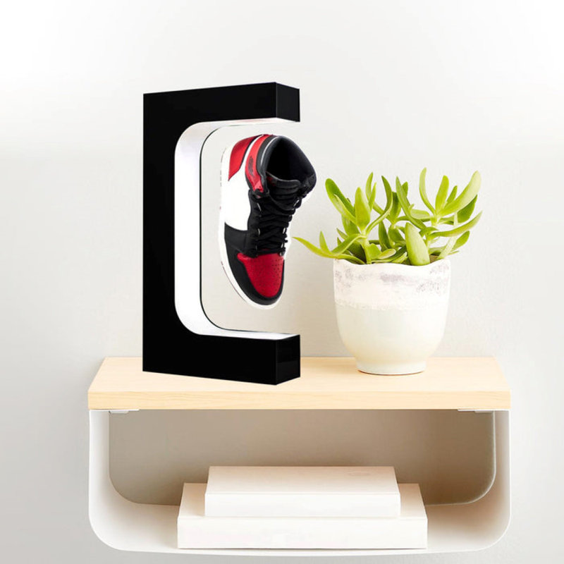 Floating Shoe Display LED Lamp, Black
