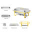 9 QT Stainless Steel Rectangle Chafing Dish 2 Set