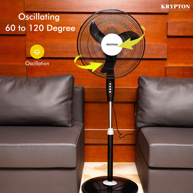 Krypton 42Cm Oscillating Pedestal/Standing Fan