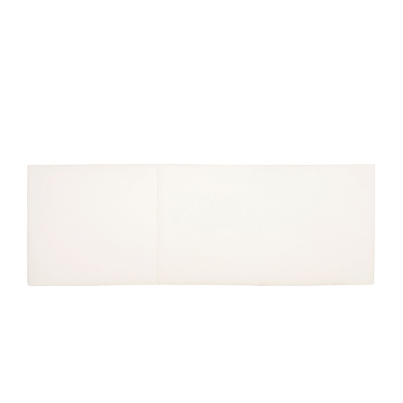 Coussin de chaise longue d'extérieur crème 2 po 76,75 po x 27 po x 2 po, Crème