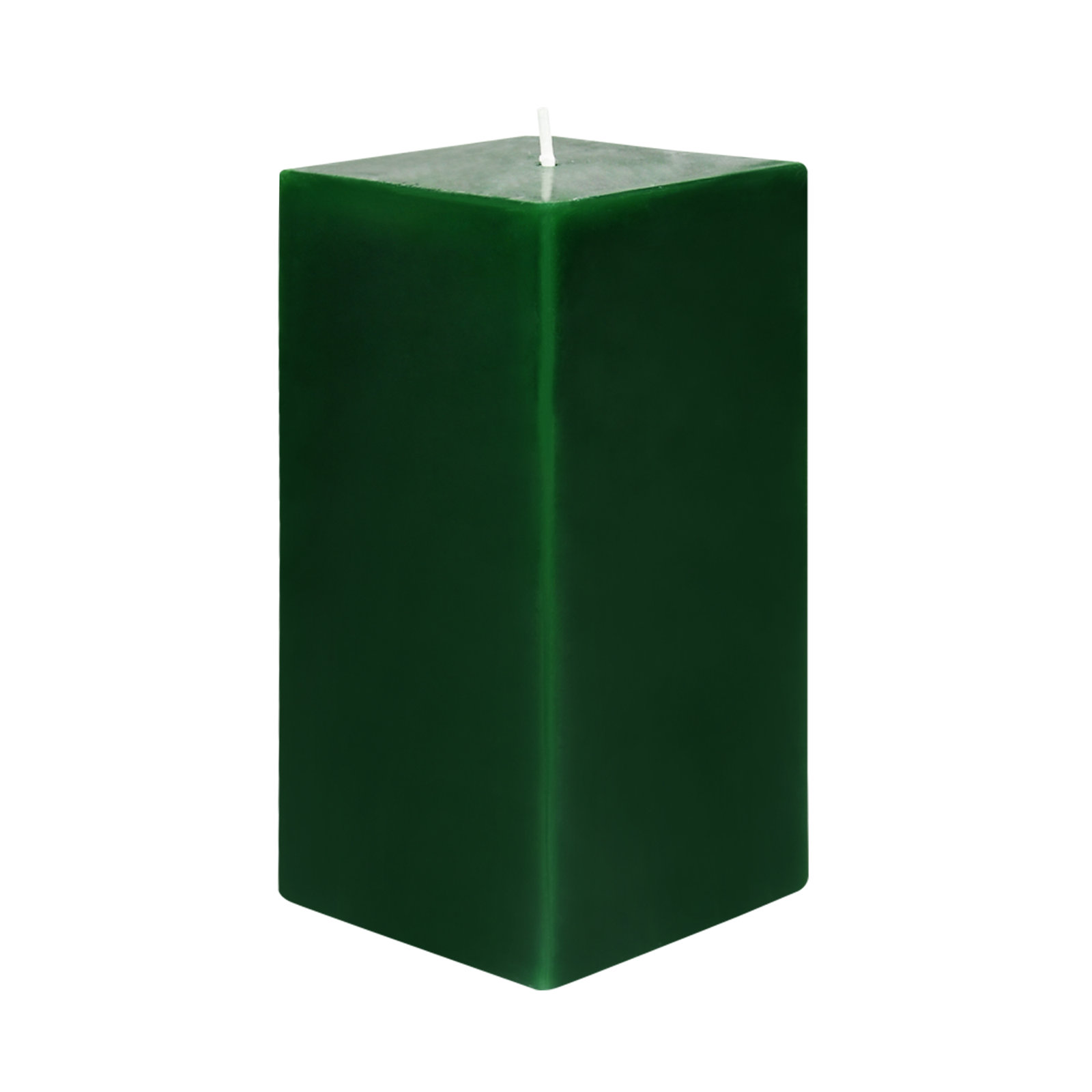 Citronella Pillar Candle, Hunter Green, 6" H x 3" W x 3" D, Set of 12