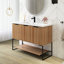 Meuble-lavabo autoportant 48 po avec plateau en résine blanche 48 po-570741276-570741283