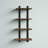 Rundell 20" Wide Rustic Industrial Solid Wood and Metal Frame Wall Mounted Tiered Shelf With Storage-1424057699