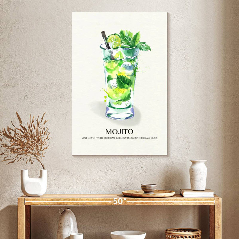 Tergel Mojito Glass, 39" H x 26" W