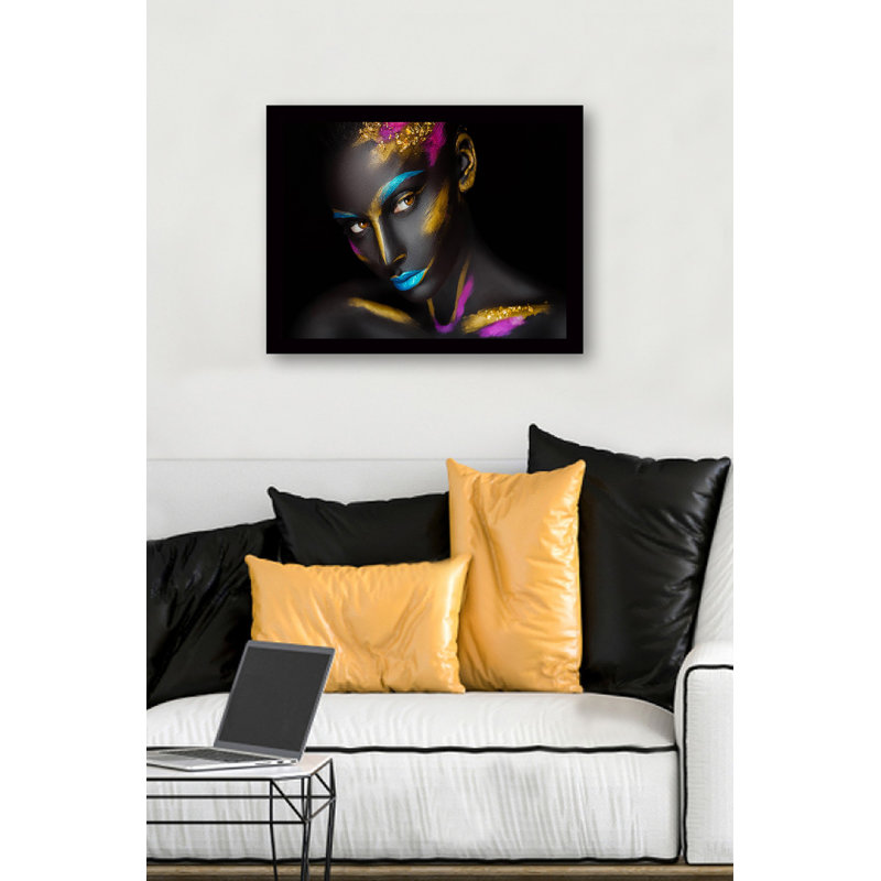 Art graphique, Cadre en bois noir